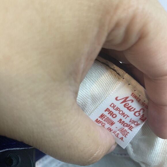 VTG New Era Utah Jazz Wool Hat Cap Purple Black Snapback Pro Model Deadstock NBA - Picture 10 of 11